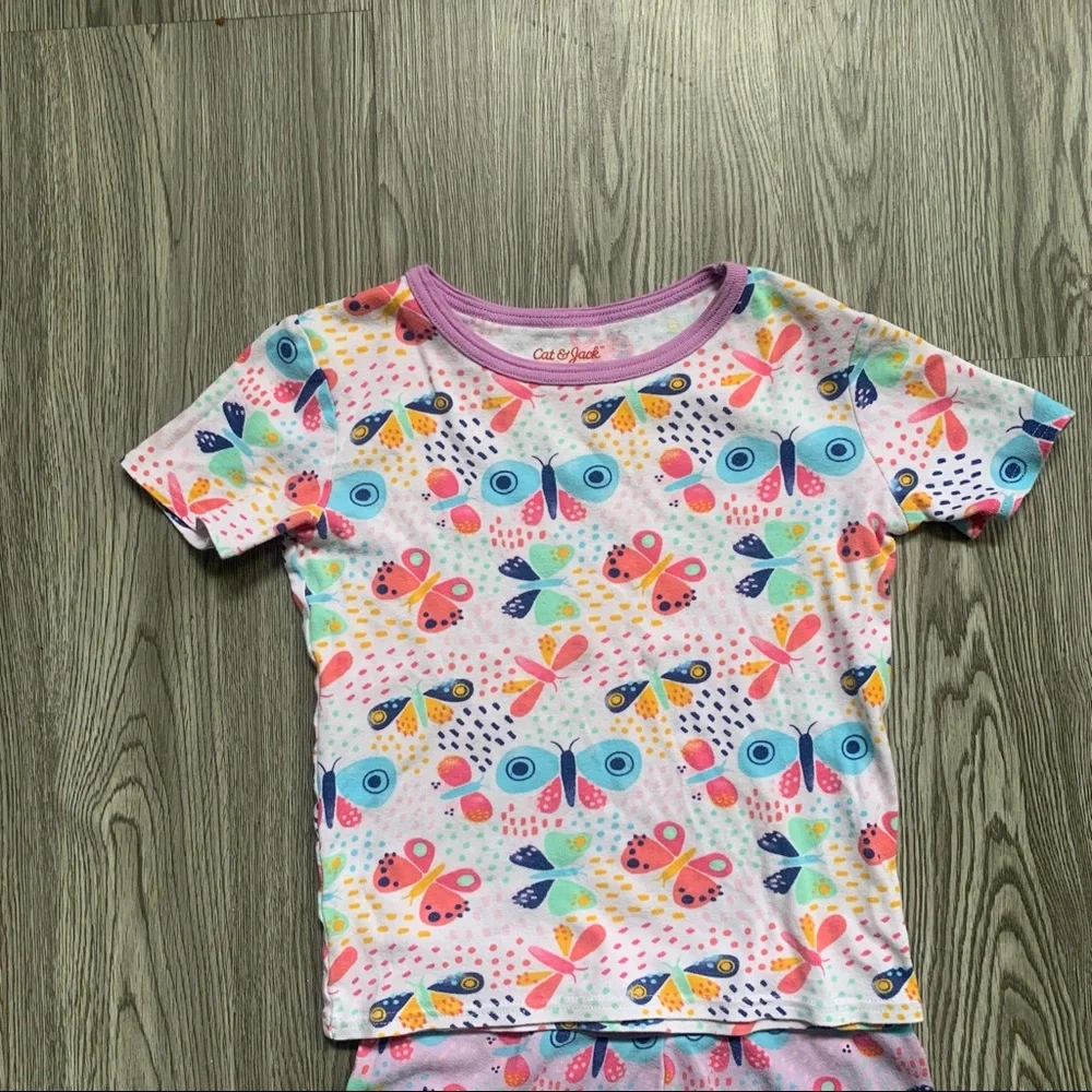Cat & Jack Pajamas, Girls Butterfly Pajamas, Cat & Jack Butterfly Pajama Set